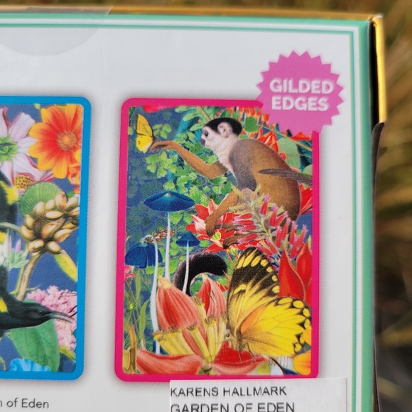 Botanical Garden Animal Print Playing Cards  NWT ~ Garden of Eden Bird Butterfly - Picture 6 of 11